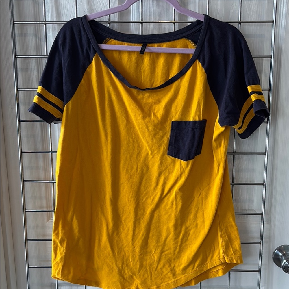 Splash Yellow and Blue Short Sleeve T-Shirt